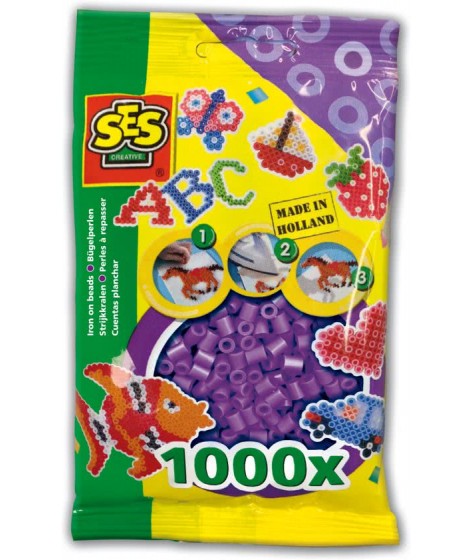 Strijkkralen SES: 1000 stuks paars